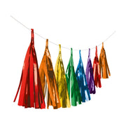 Tassel slinger Metallic Regenboog - 3 meter