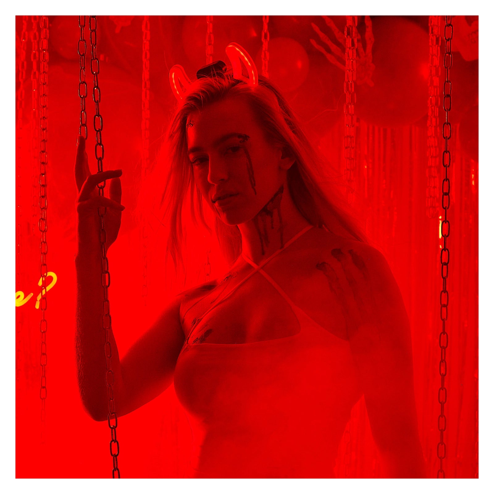 Tiara duivel - Halloween met LED
