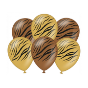 Tijger - Ballonnen - 6 stuks - 30cm