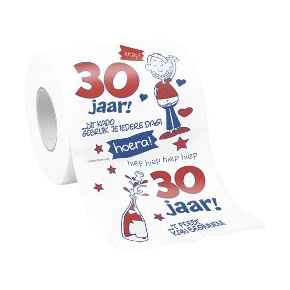 Toiletpapier 30 jaar - man