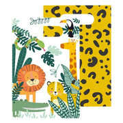 Uitdeelzakjes papier Get Wild 8 stuks