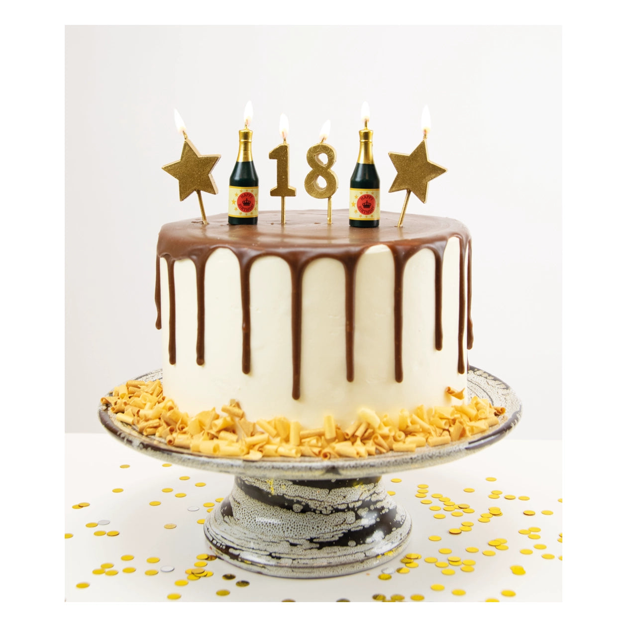 Verjaardag kaarsjes 18 jaar