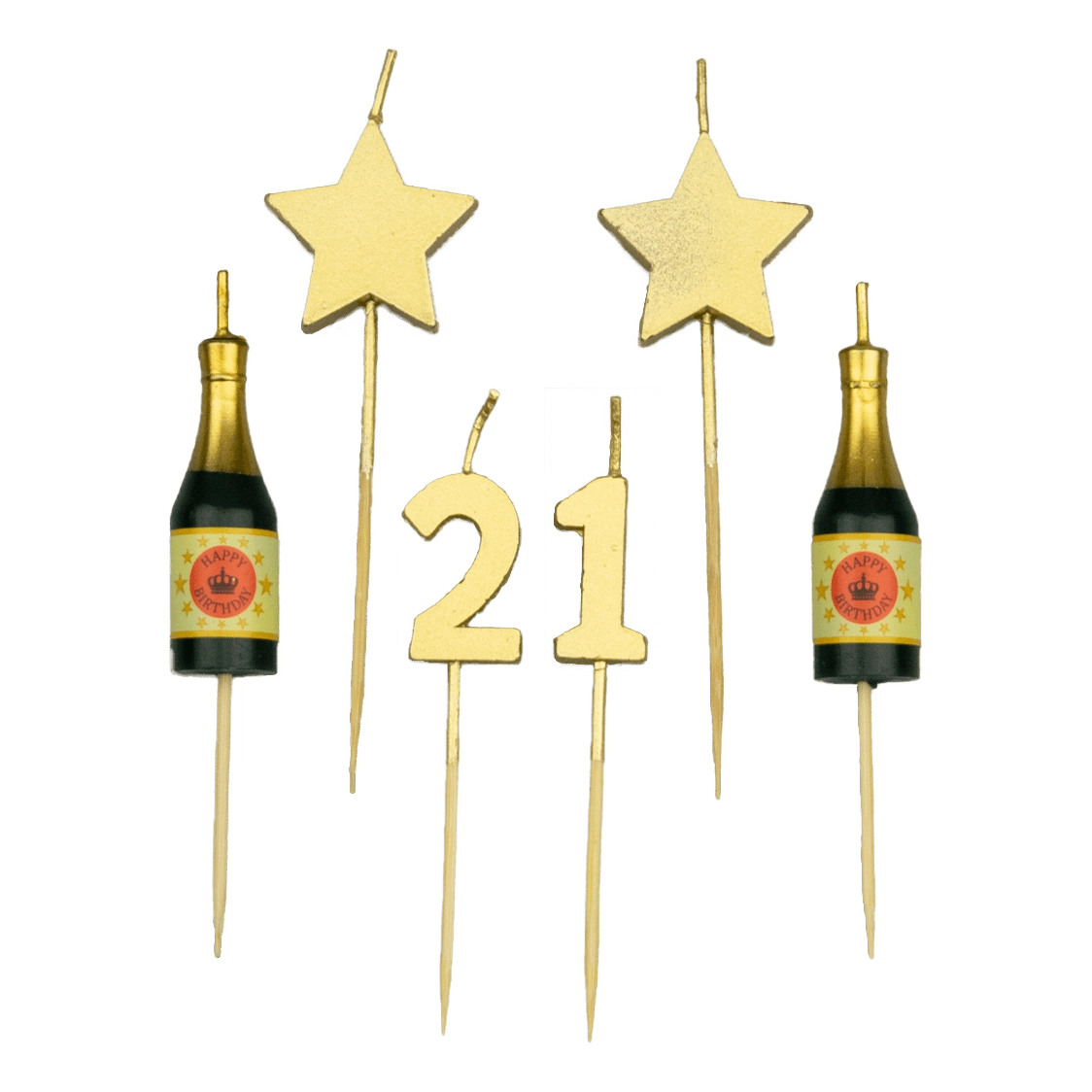 Verjaardag kaarsjes 21 jaar