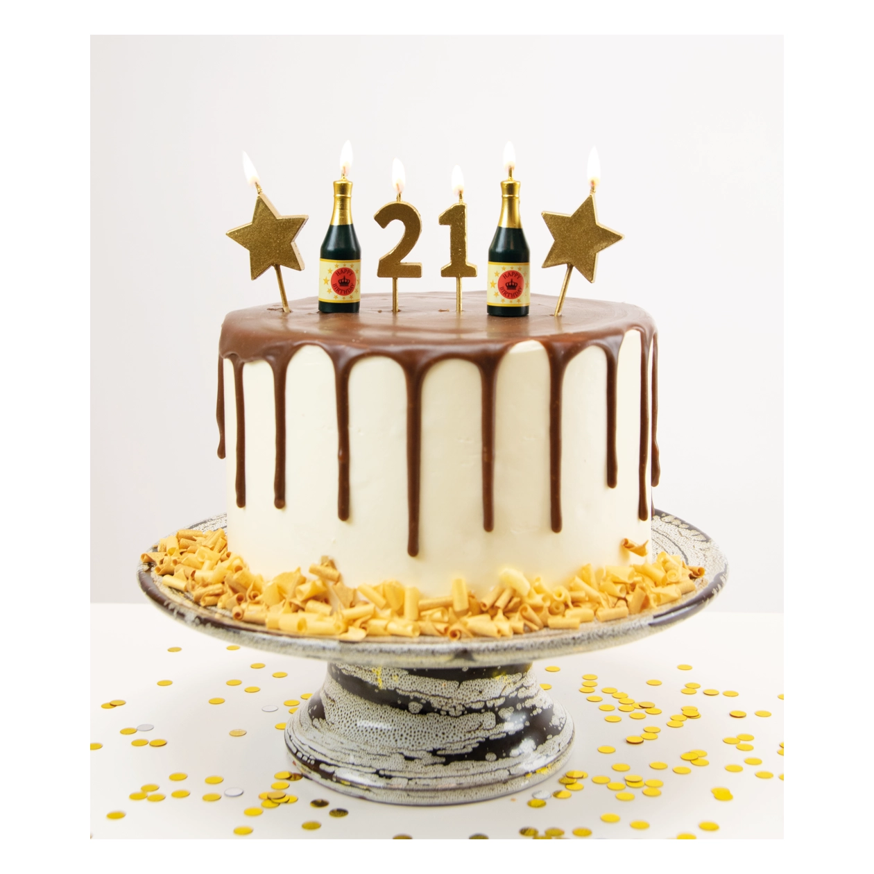 Verjaardag kaarsjes 21 jaar