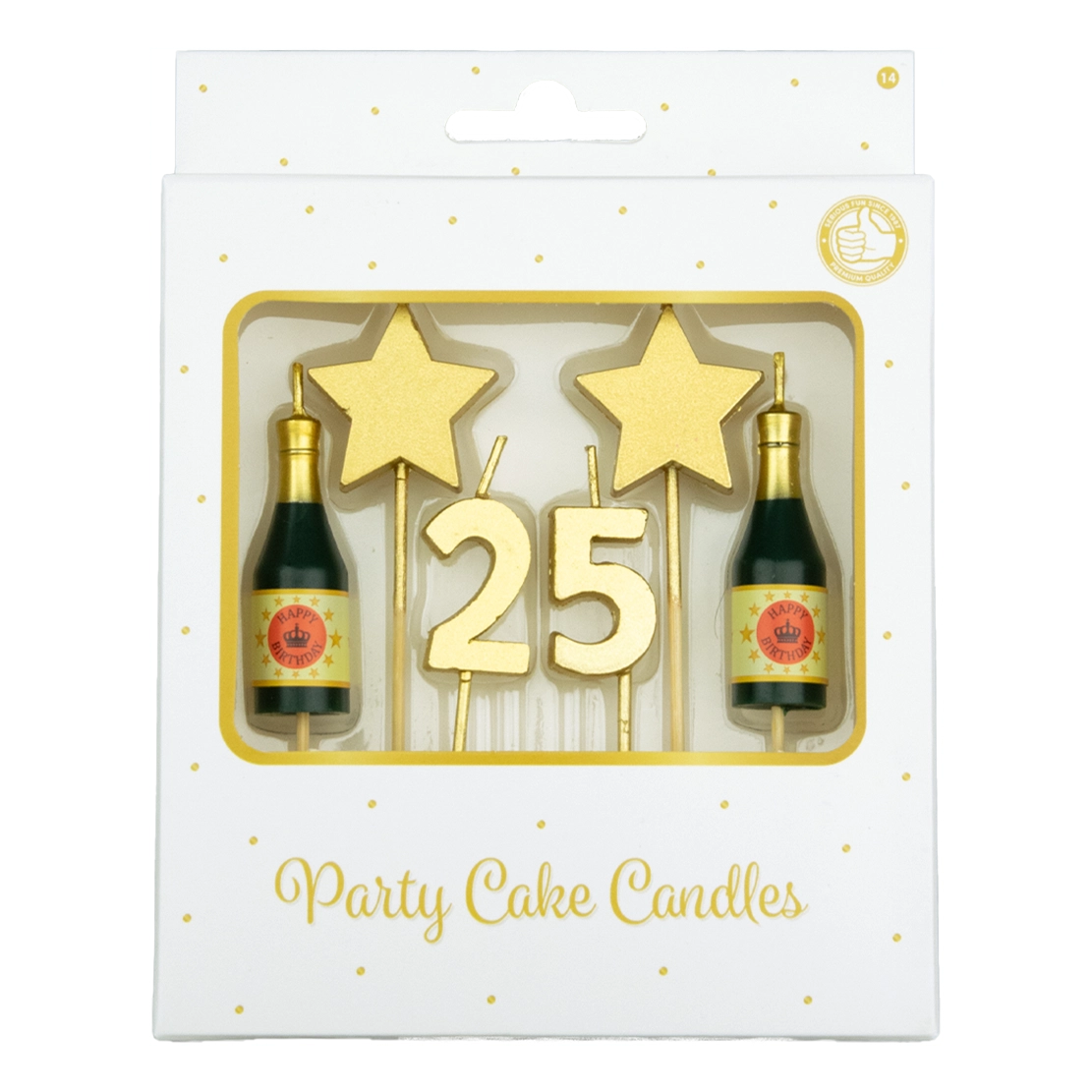 Verjaardag kaarsjes 25 jaar
