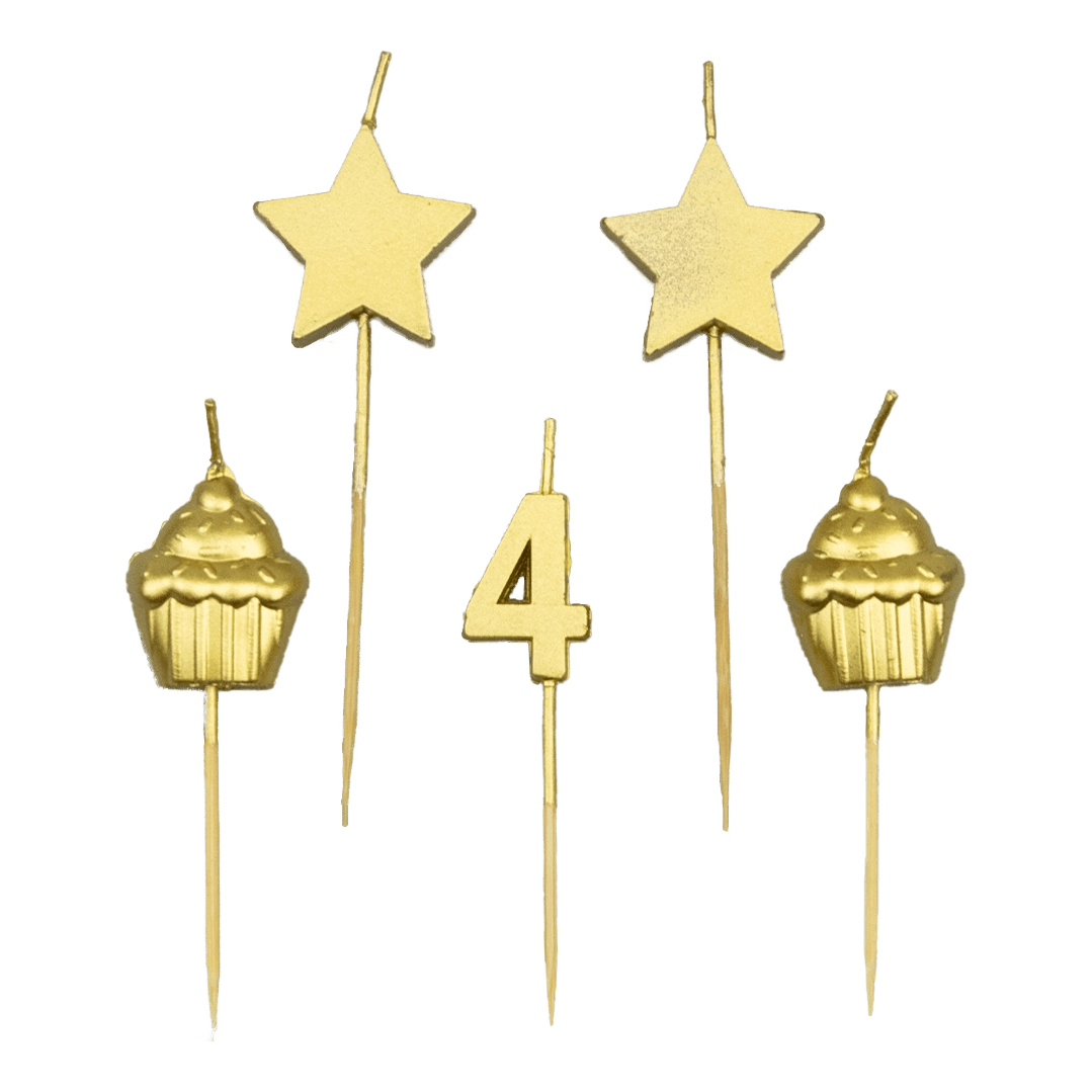 Verjaardag kaarsjes 4 jaar