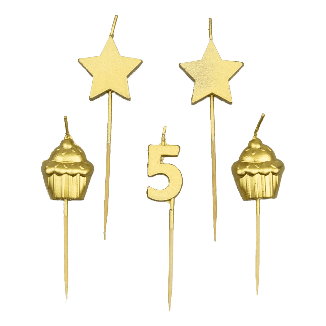 Verjaardag kaarsjes 5 jaar