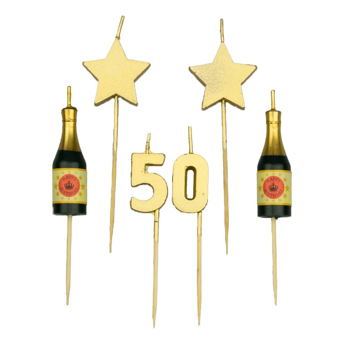 Verjaardag kaarsjes 50 jaar
