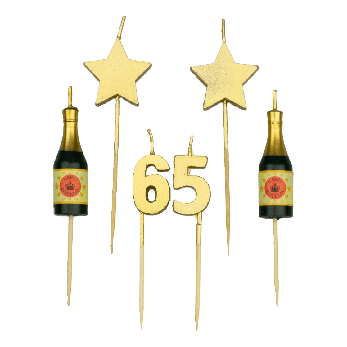 Verjaardag kaarsjes 65 jaar