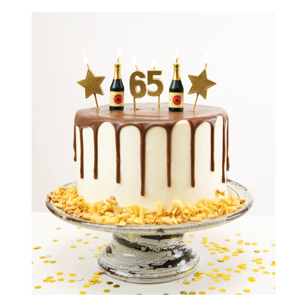 Verjaardag kaarsjes 65 jaar