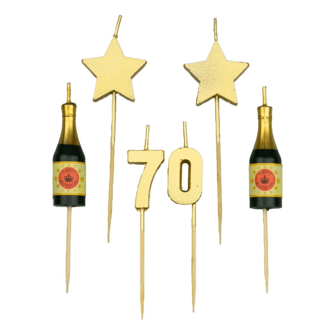 Verjaardag kaarsjes 70 jaar