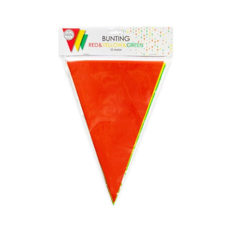 Vlaggenlijn 10 meter - Rood, Geel & Groen