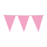Vlaggenlijn baby roze XL