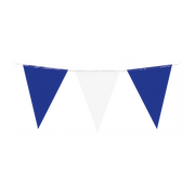Vlaggenlijn blauw wit 10 meter