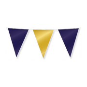 Vlaggenlijn Metallic Goud en Blauw 10 meter