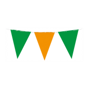 Vlaggenlijn oranje groen 10 meter