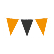 Vlaggenlijn oranje zwart 10 meter