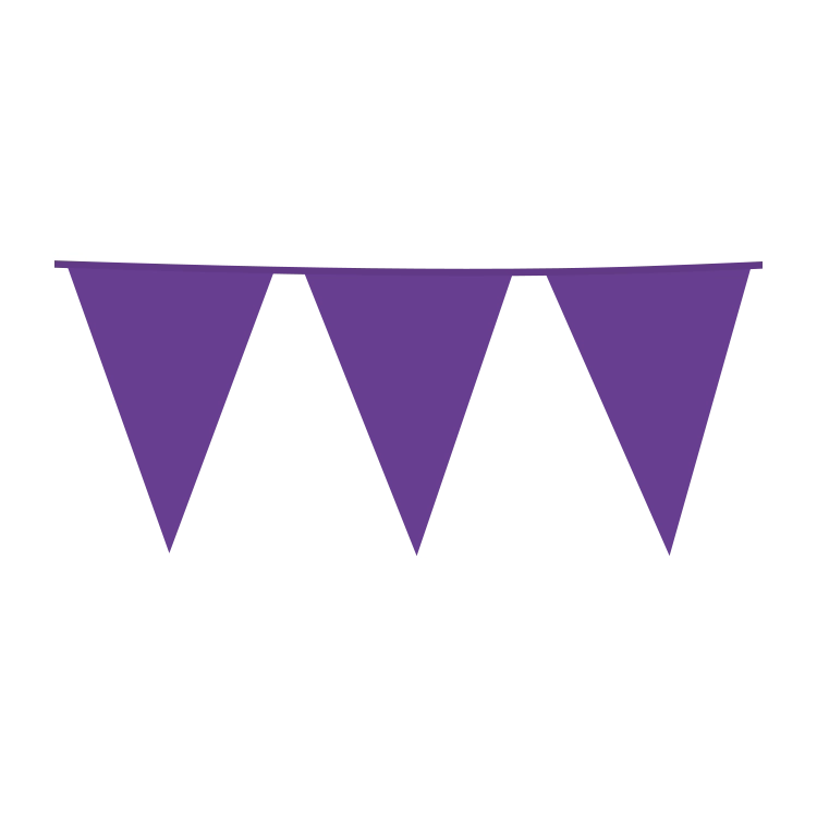 Vlaggenlijn paars XL
