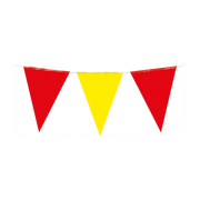 Vlaggenlijn rood geel 10 meter