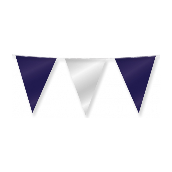 Vlaggenlijn Vlaggenlijn Zilver en Blauw 10 meter