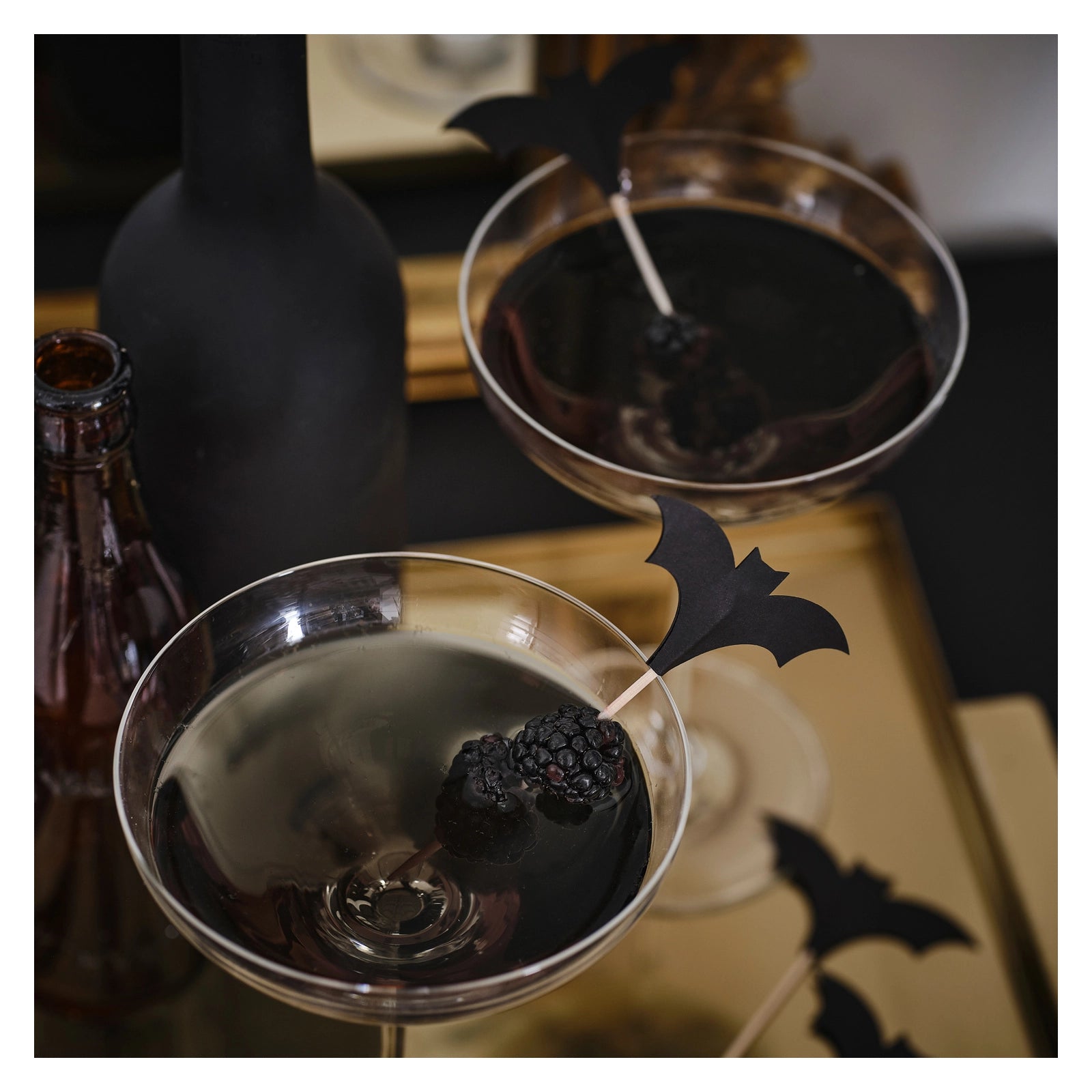 Vleermuis cocktailprikker - Halloween - 12 stuks