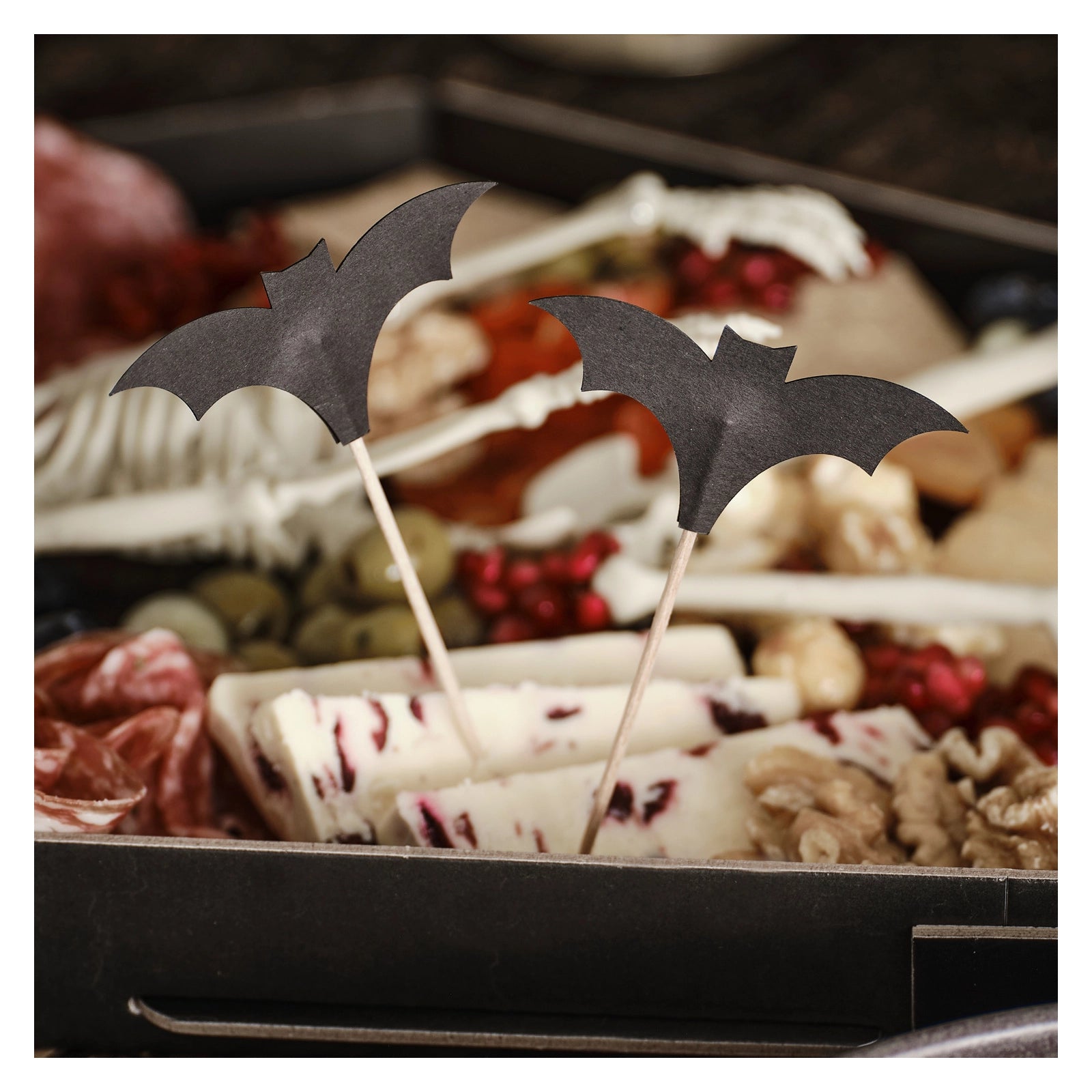 Vleermuis cocktailprikker - Halloween - 12 stuks