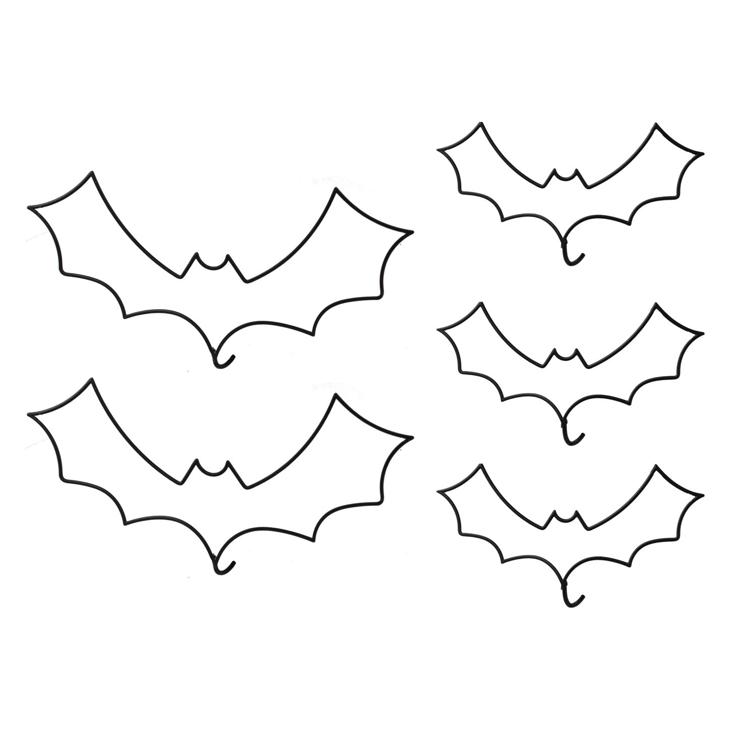 Vleermuis taartdecoratie - Halloween - 5 stuks