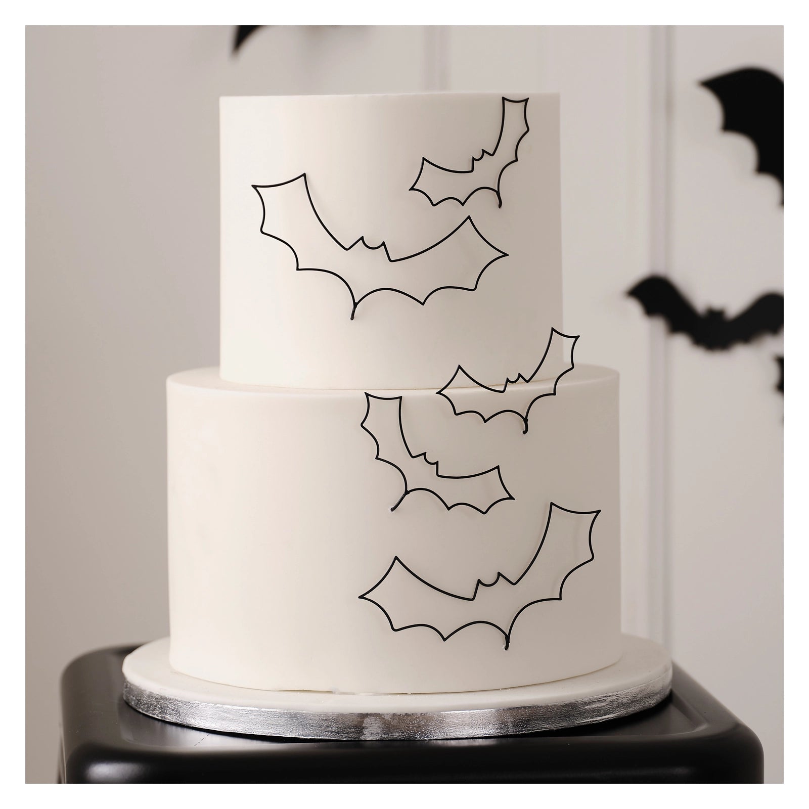 Vleermuis taartdecoratie - Halloween - 5 stuks