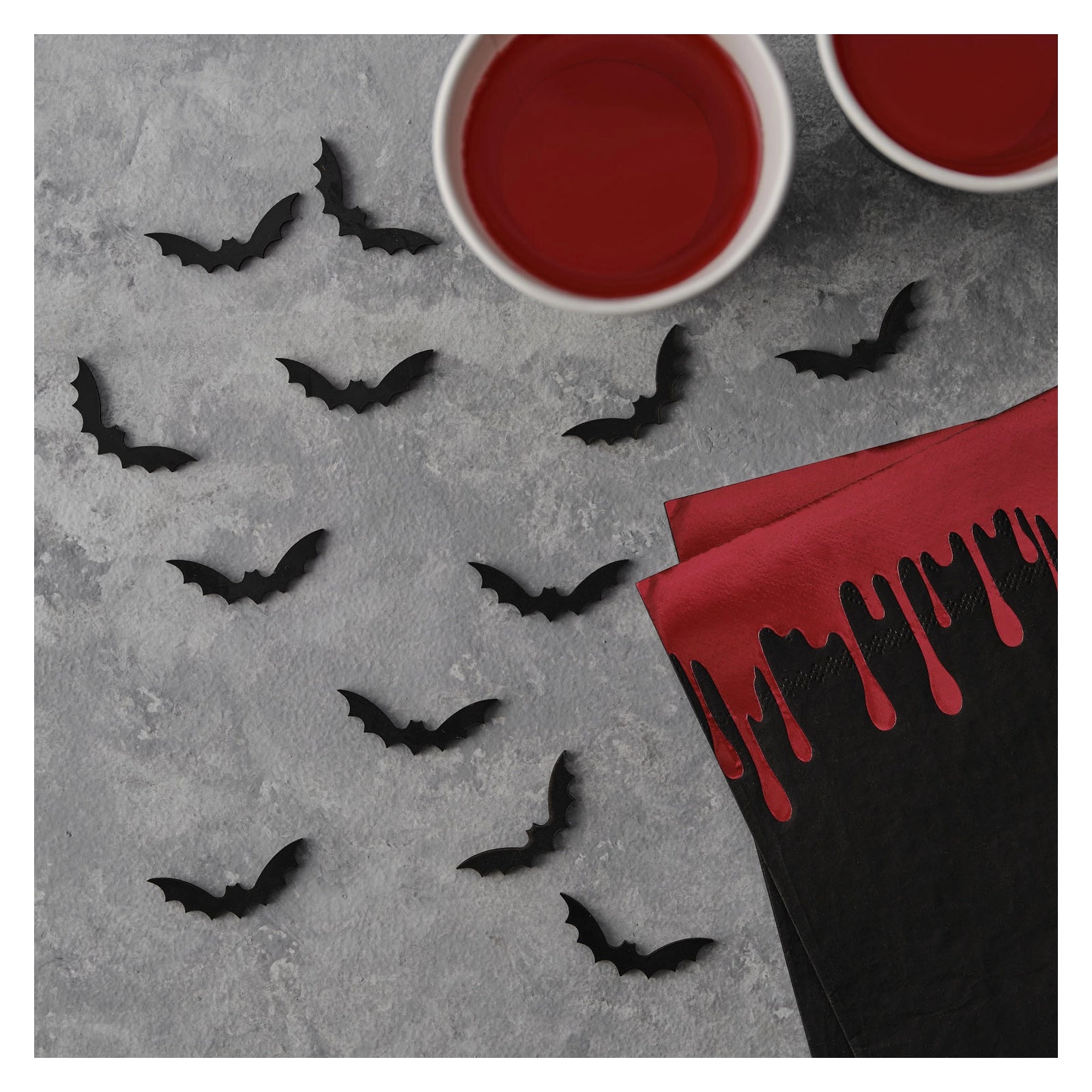 Vleermuis tafel decoratie - 24 stuks
