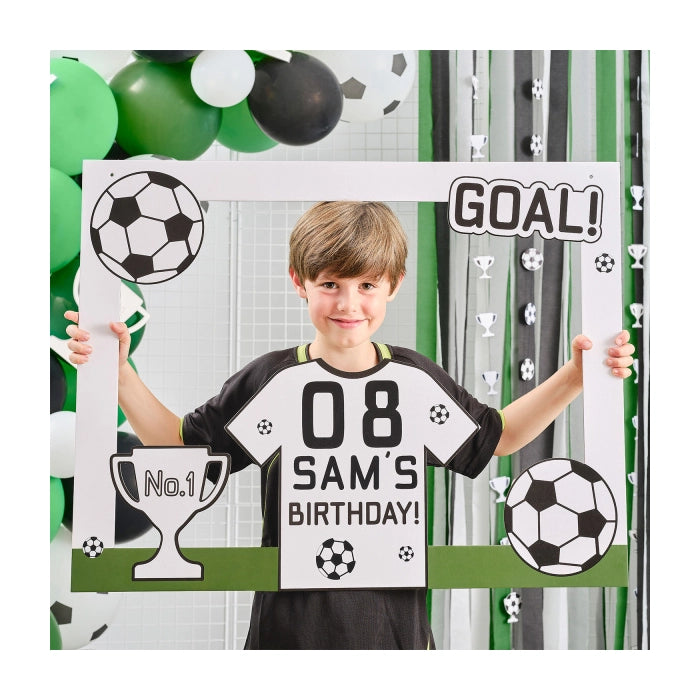 Voetbal photobooth frame aanpasbaar 64x83cm