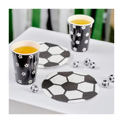 Voetbal servetten papier 16 stuks 14,5cm