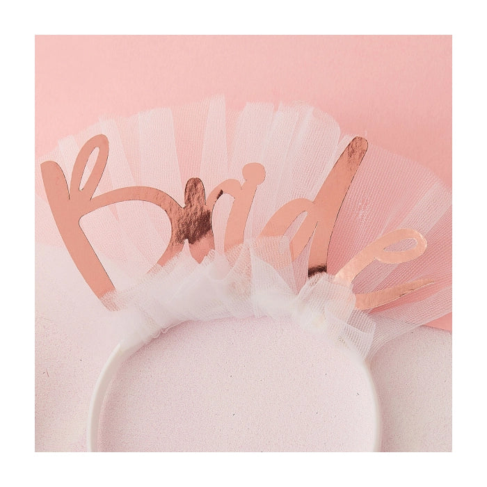 Vrijgezellenfeest diadeem Bride | Vrijgezellenfeest haarband Bride 21x24cm