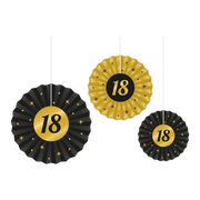 Waaier 18 jaar Goud Zwart