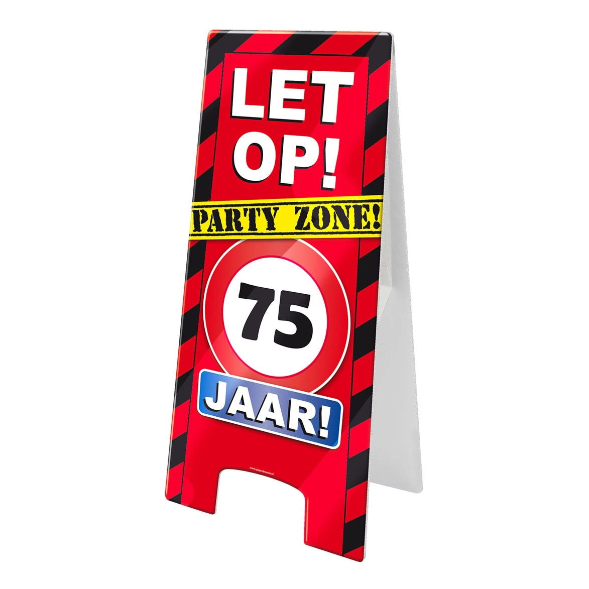 Warning Sign - 75 jaar – verkeersbord