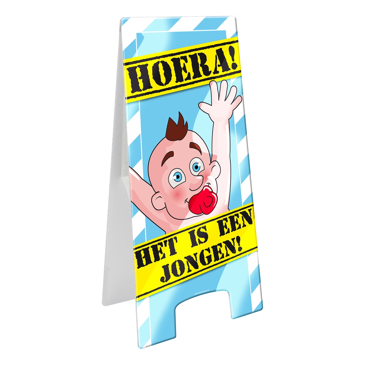 Warning Sign - Geboorte jongen blauw