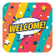 Welcome Cartoon - Deurbord