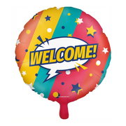 Welcome Cartoon - Folieballon 45cm