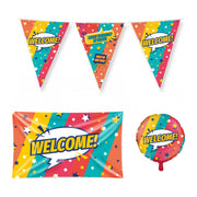 Welcome Cartoon Versiering pakket - S