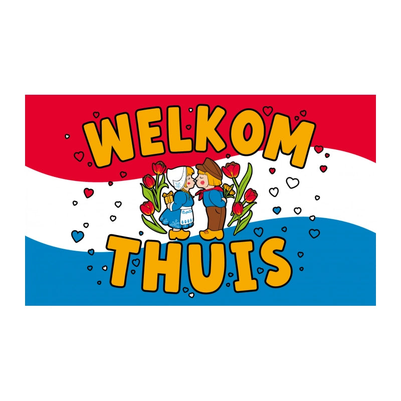 Welkom Thuis gevelvlag XXL Holland 90x150cm
