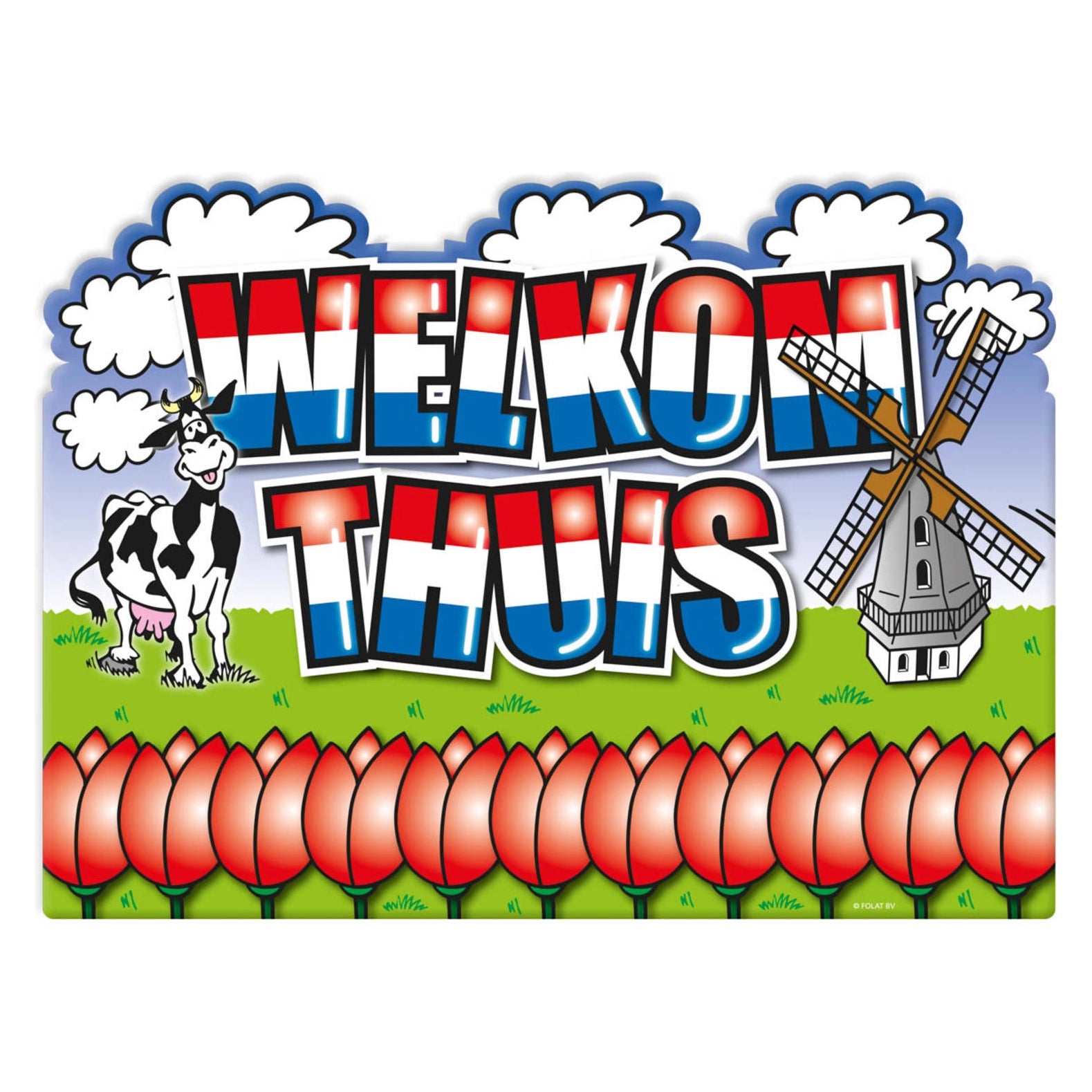 Welkom Thuis Holland - Deurbord