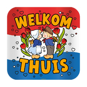Welkom Thuis Holland deurbord 50x50cm