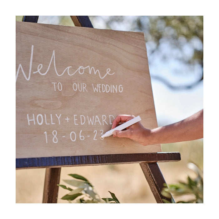 Welkomsbord bruiloft hout | 60 x 42 cm
