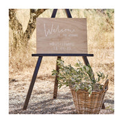Welkomsbord bruiloft hout | 60 x 42 cm