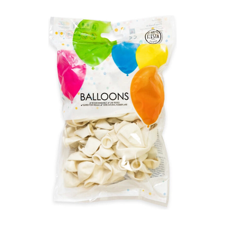 Witte Ballonnen 13cm 100 stuks