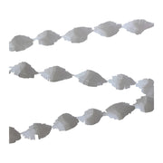 Witte Crêpe papier Slinger 6 meter