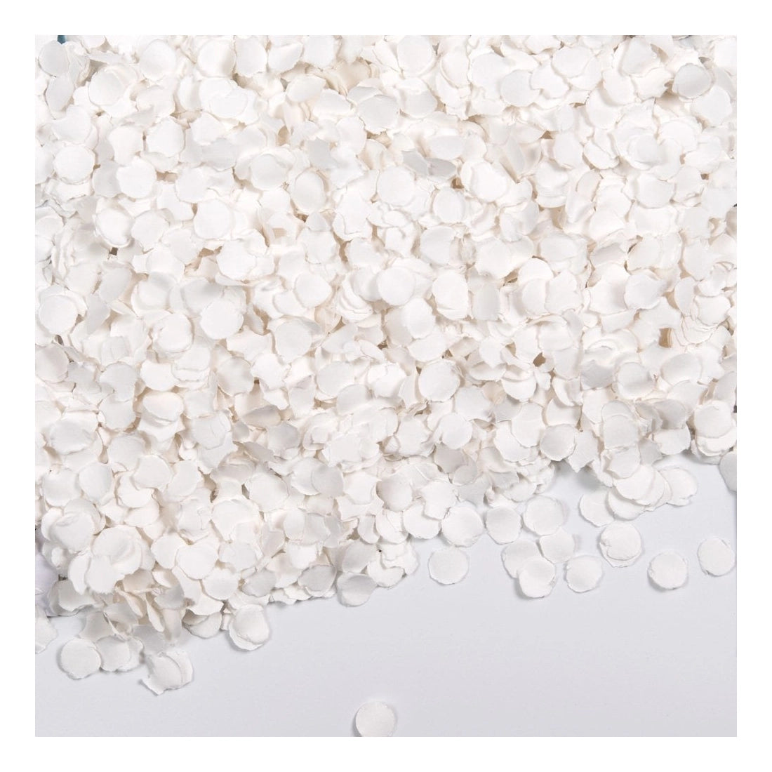 witte papieren confetti 100 gram