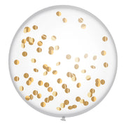 XL Confettiballon "Festive Gold" 60cm