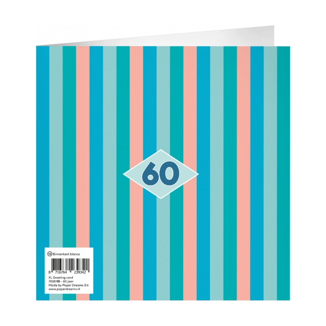 XL Wenskaart chears 60 years