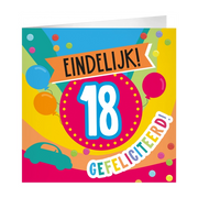 XL Wenskaart eindelijk 18 jaar