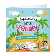 XL Wenskaart Gefeliciteerd met je pensioen